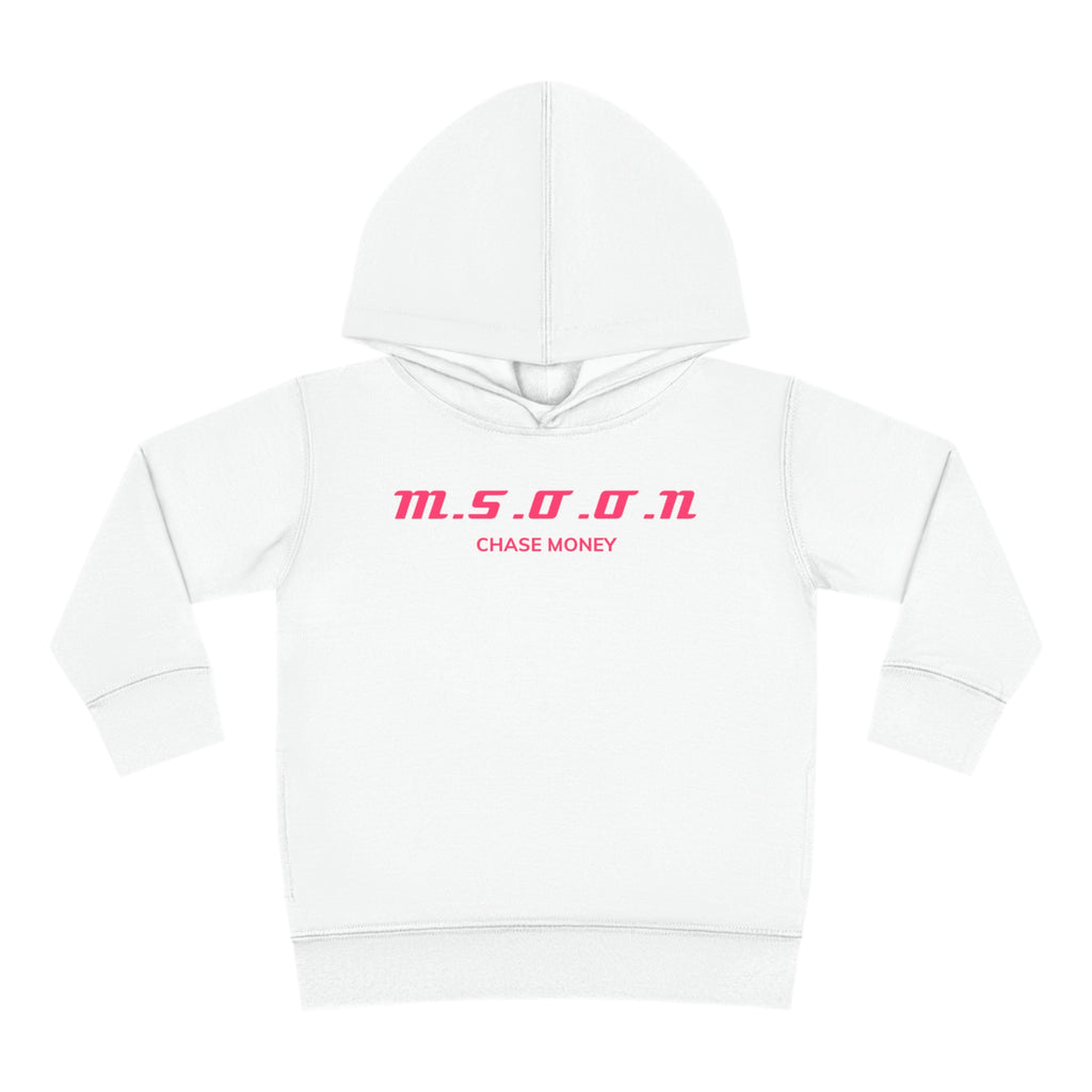 MSOON Toddler Pullover Fleece Hoodie (pink Lettering)