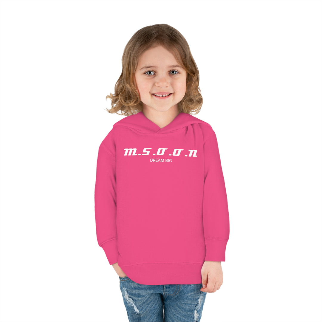 MSOON Toddler Pullover Fleece Hoodie (White Lettering)