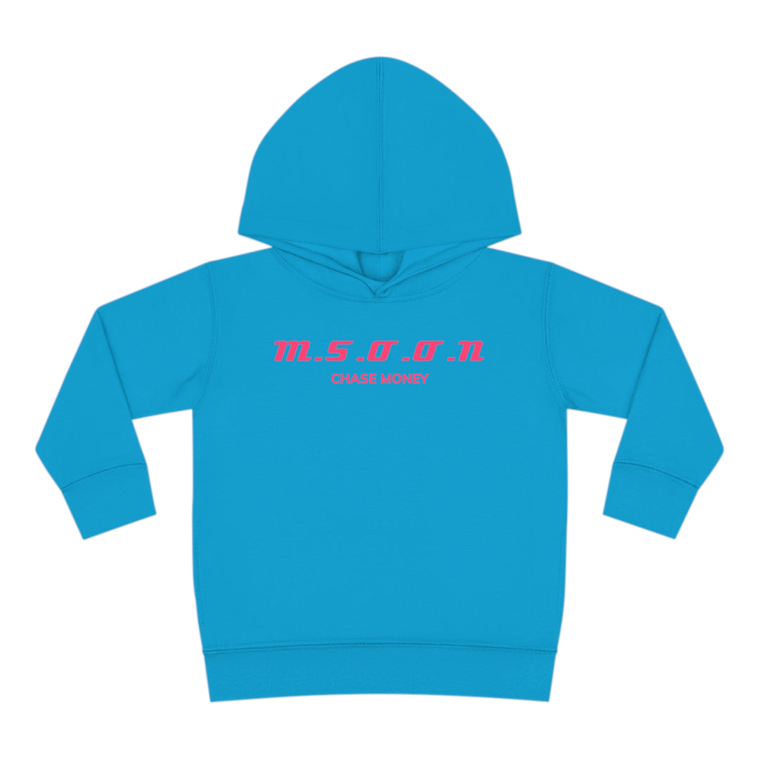 MSOON Toddler Pullover Fleece Hoodie (pink Lettering)