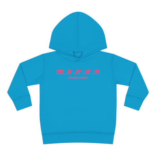 MSOON Toddler Pullover Fleece Hoodie (pink Lettering)