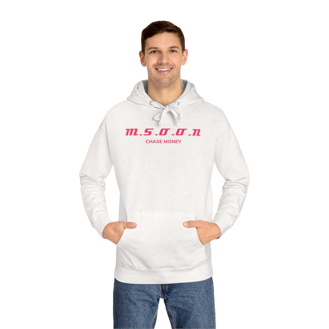 MSOON Unisex Fleece Hoodie (Pink Lettering)