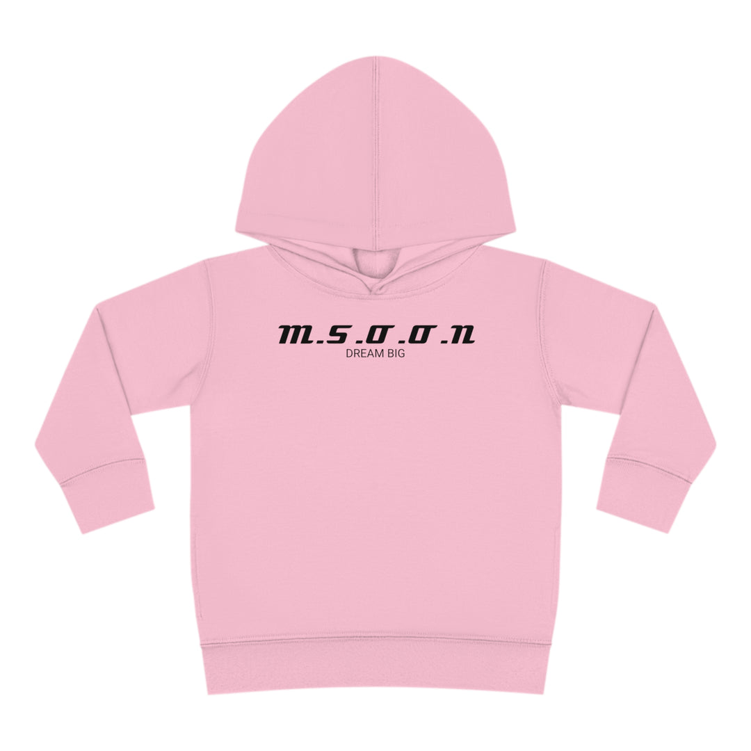 MSOON Toddler Pullover Fleece Hoodie (Black Lettering)