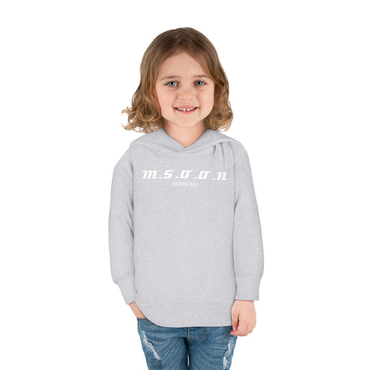 MSOON Toddler Pullover Fleece Hoodie (White Lettering)