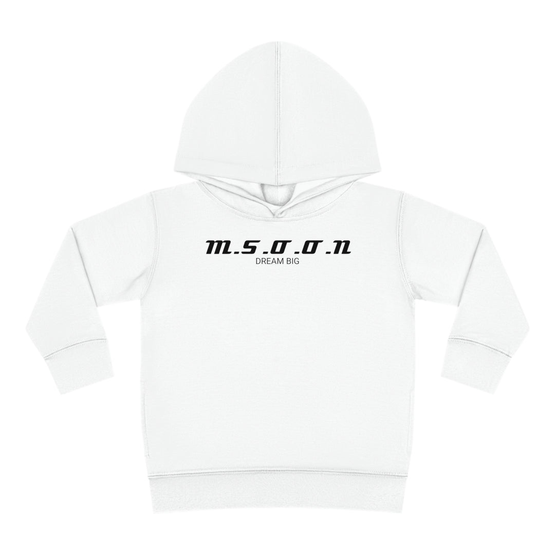 MSOON Toddler Pullover Fleece Hoodie (Black Lettering)