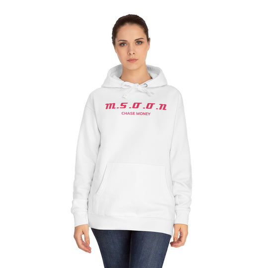 MSOON Unisex Fleece Hoodie (Pink Lettering)