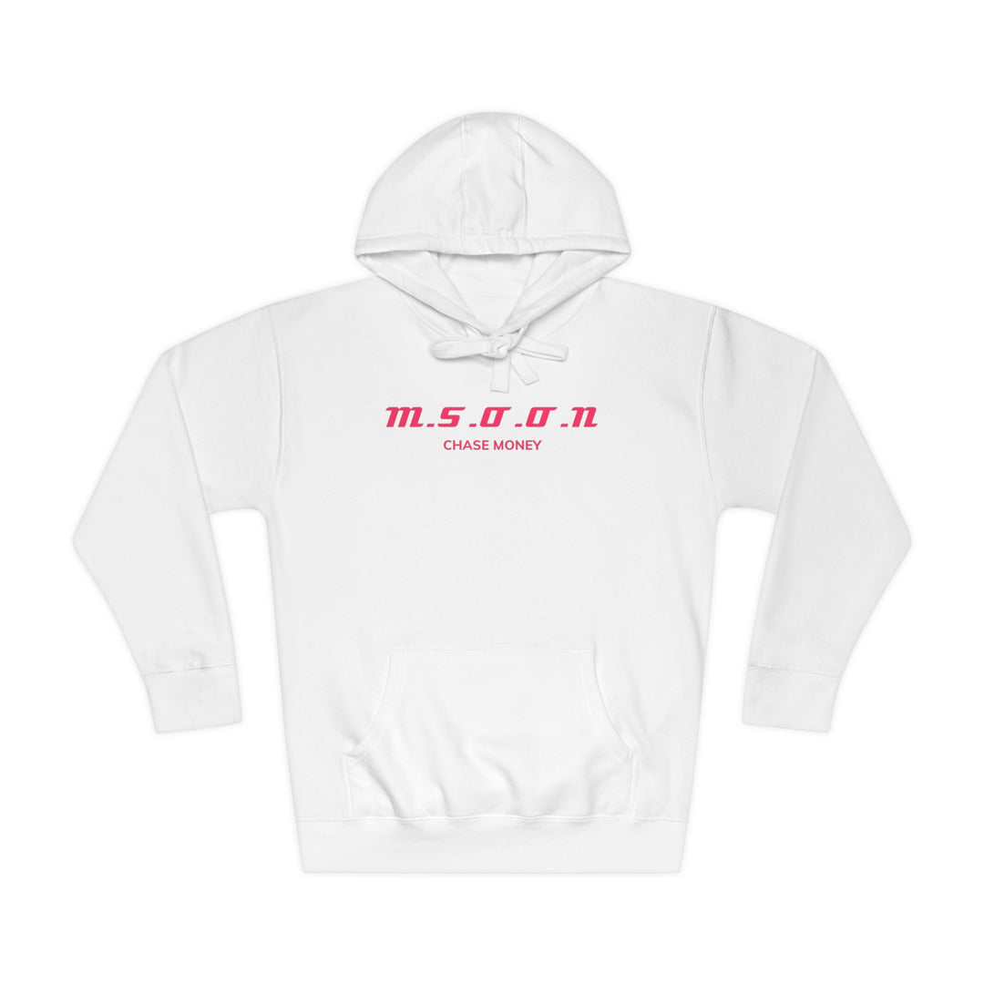 MSOON Unisex Fleece Hoodie (Pink Lettering)