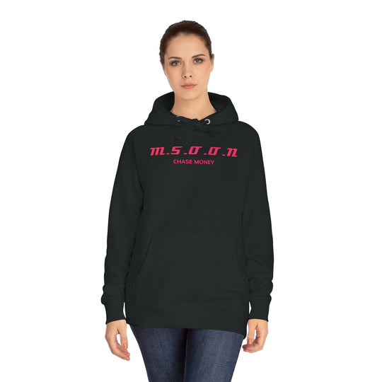 MSOON Unisex Fleece Hoodie (Pink Lettering)