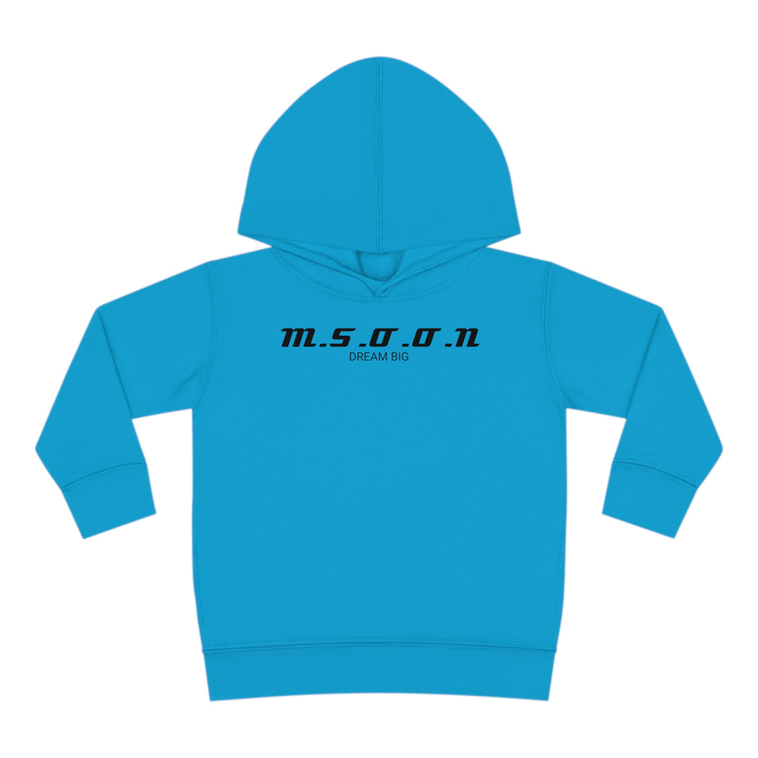 MSOON Toddler Pullover Fleece Hoodie (Black Lettering)