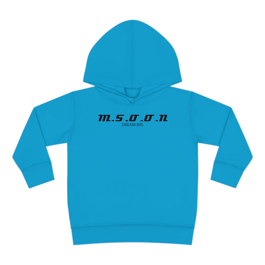 MSOON Toddler Pullover Fleece Hoodie (Black Lettering)