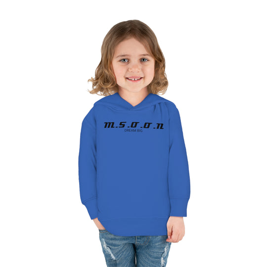 MSOON Toddler Pullover Fleece Hoodie (Black Lettering)