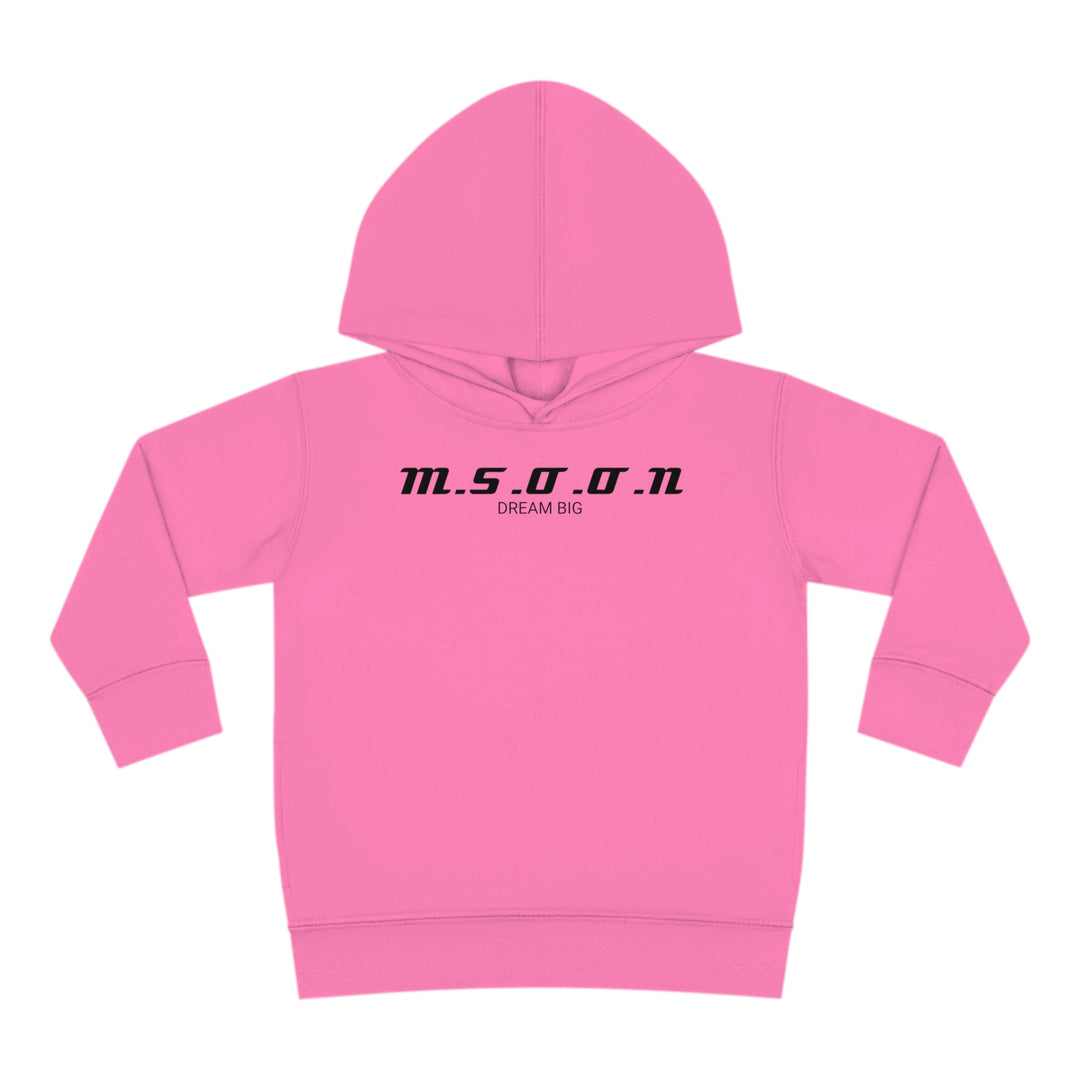 MSOON Toddler Pullover Fleece Hoodie (Black Lettering)