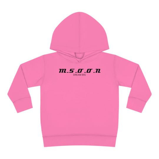 MSOON Toddler Pullover Fleece Hoodie (Black Lettering)