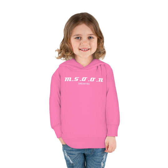 MSOON Toddler Pullover Fleece Hoodie (White Lettering)