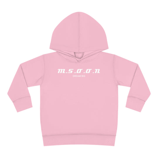 MSOON Toddler Pullover Fleece Hoodie (White Lettering)