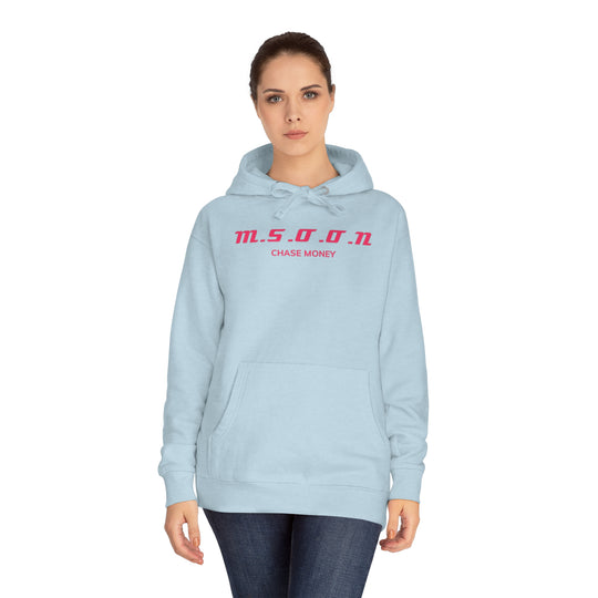 MSOON Unisex Fleece Hoodie (Pink Lettering)