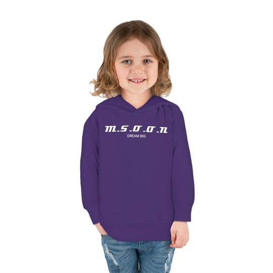 MSOON Toddler Pullover Fleece Hoodie (White Lettering)