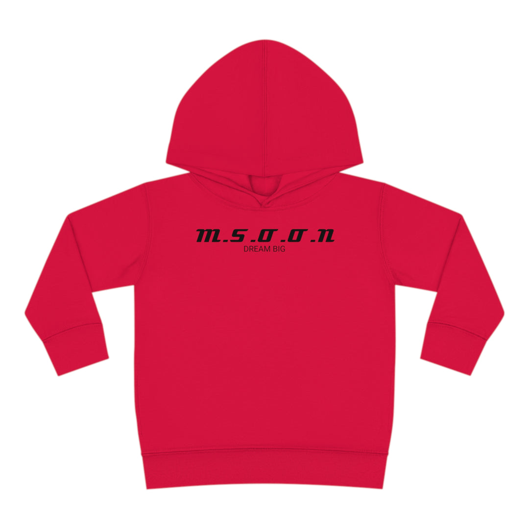 MSOON Toddler Pullover Fleece Hoodie (Black Lettering)