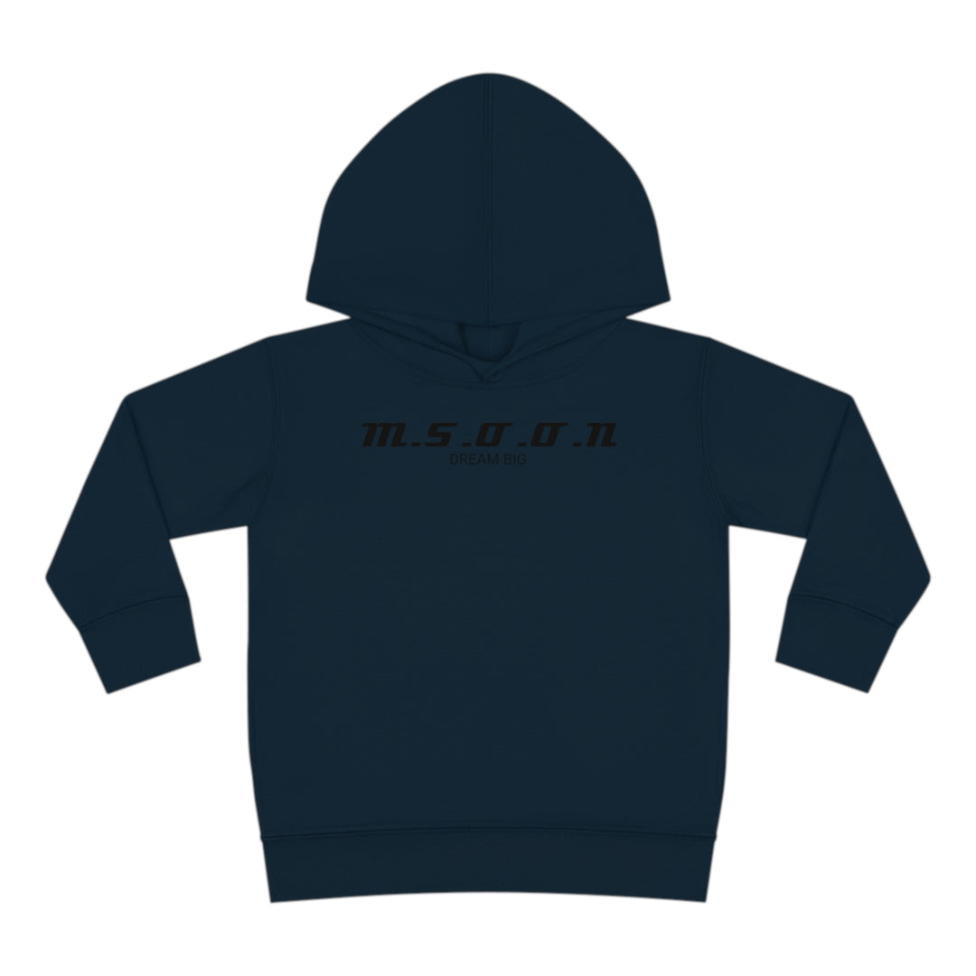 MSOON Toddler Pullover Fleece Hoodie (Black Lettering)