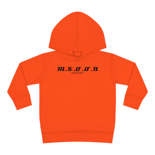 MSOON Toddler Pullover Fleece Hoodie (Black Lettering)