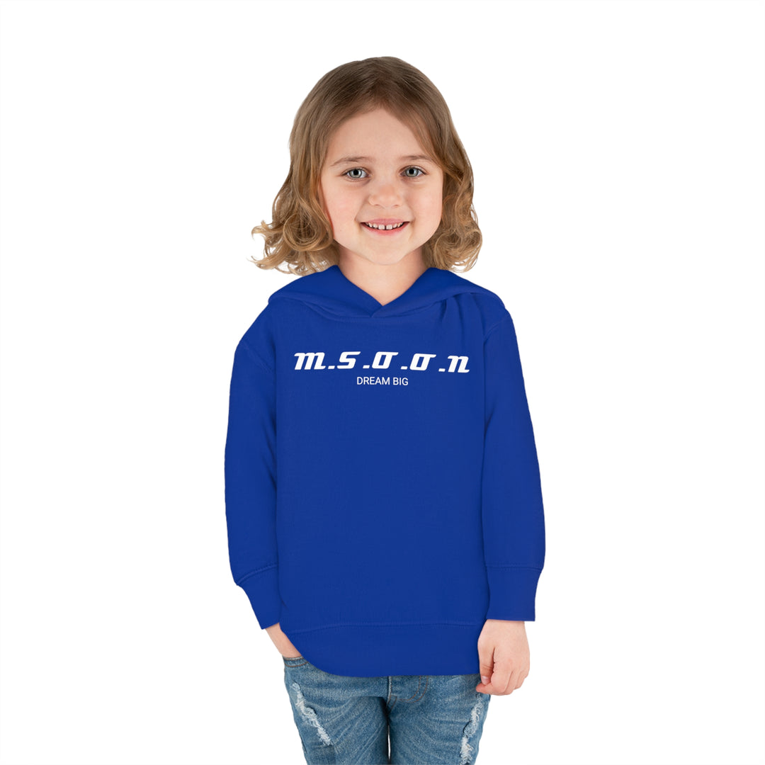 MSOON Toddler Pullover Fleece Hoodie (White Lettering)