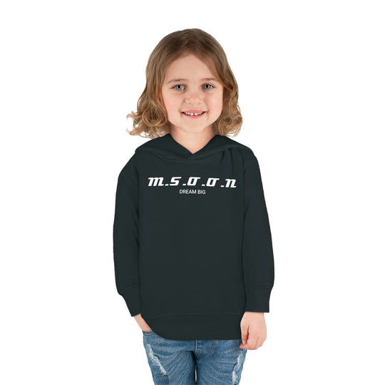 MSOON Toddler Pullover Fleece Hoodie (White Lettering)