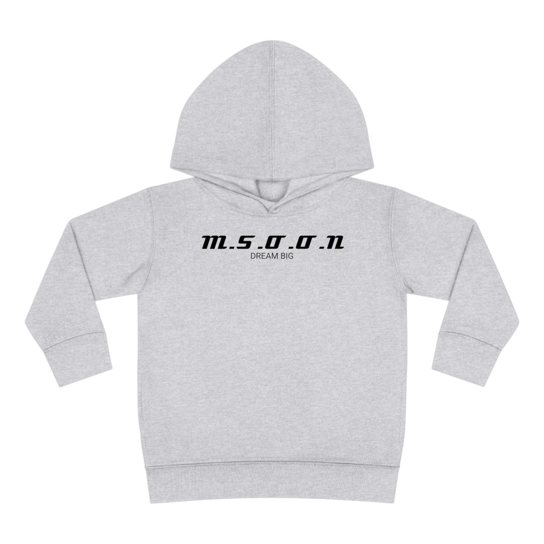 MSOON Toddler Pullover Fleece Hoodie (Black Lettering)