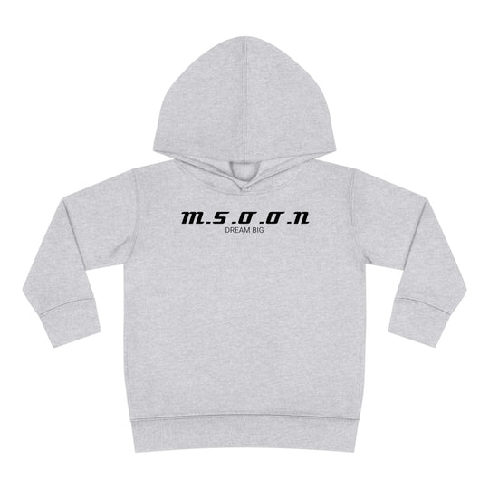 MSOON Toddler Pullover Fleece Hoodie (Black Lettering)