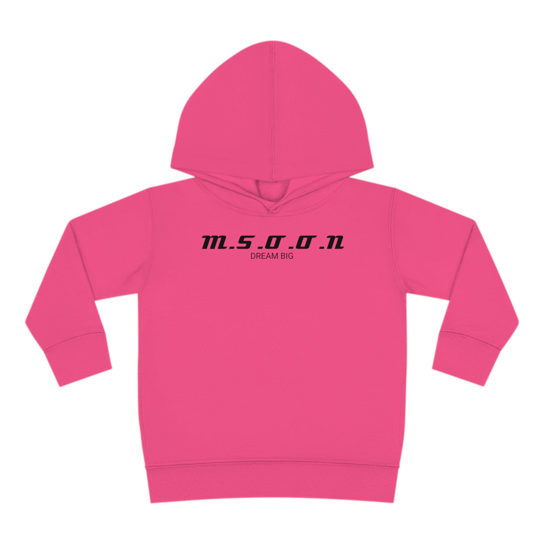 MSOON Toddler Pullover Fleece Hoodie (Black Lettering)