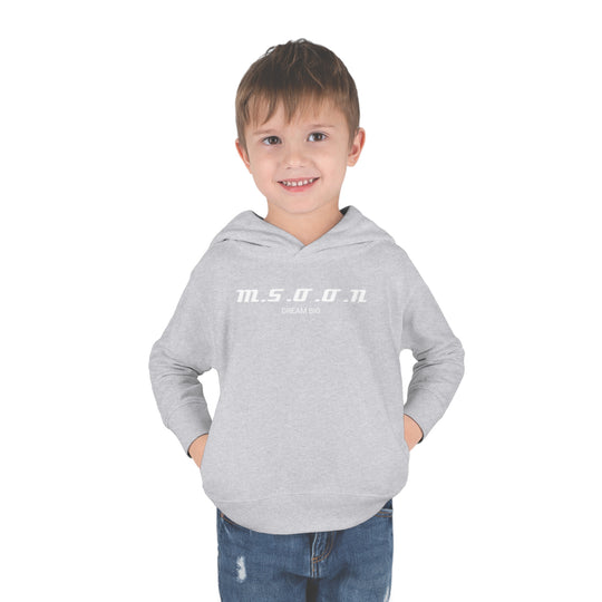 MSOON Toddler Pullover Fleece Hoodie (White Lettering)