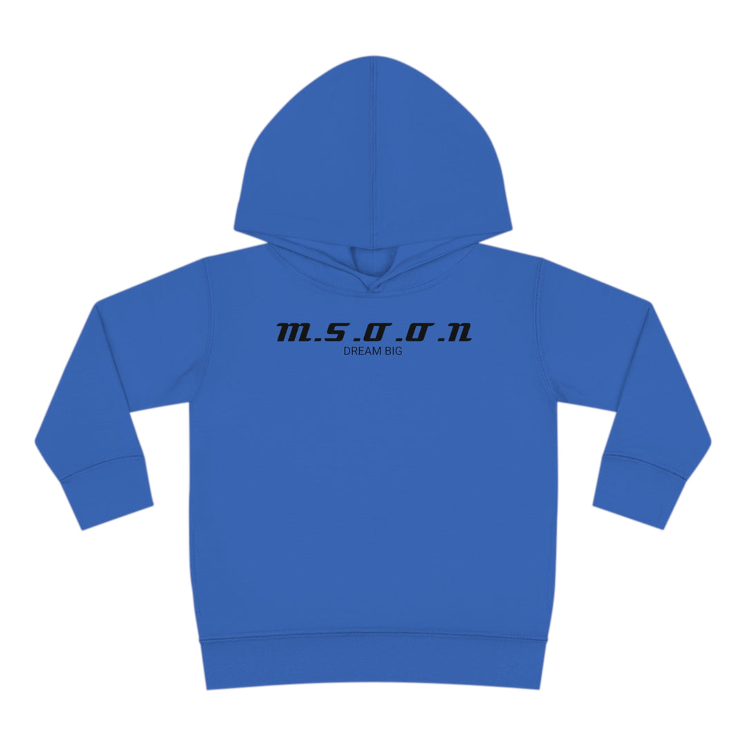 MSOON Toddler Pullover Fleece Hoodie (Black Lettering)