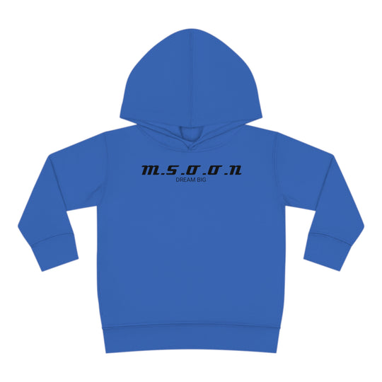 MSOON Toddler Pullover Fleece Hoodie (Black Lettering)