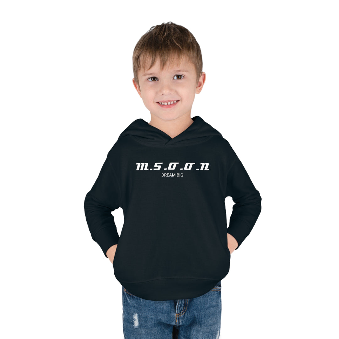 MSOON Toddler Pullover Fleece Hoodie (White Lettering)