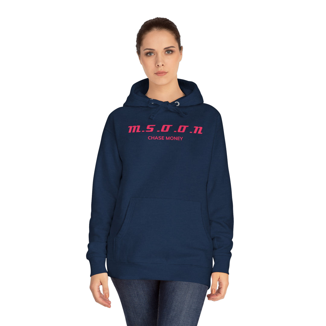 MSOON Unisex Fleece Hoodie (Pink Lettering)