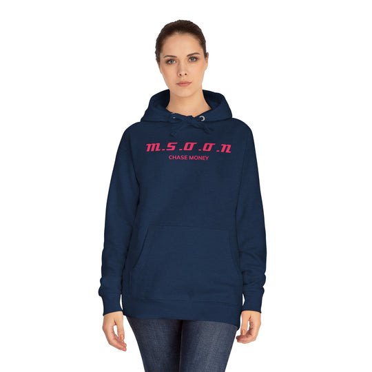 MSOON Unisex Fleece Hoodie (Pink Lettering)