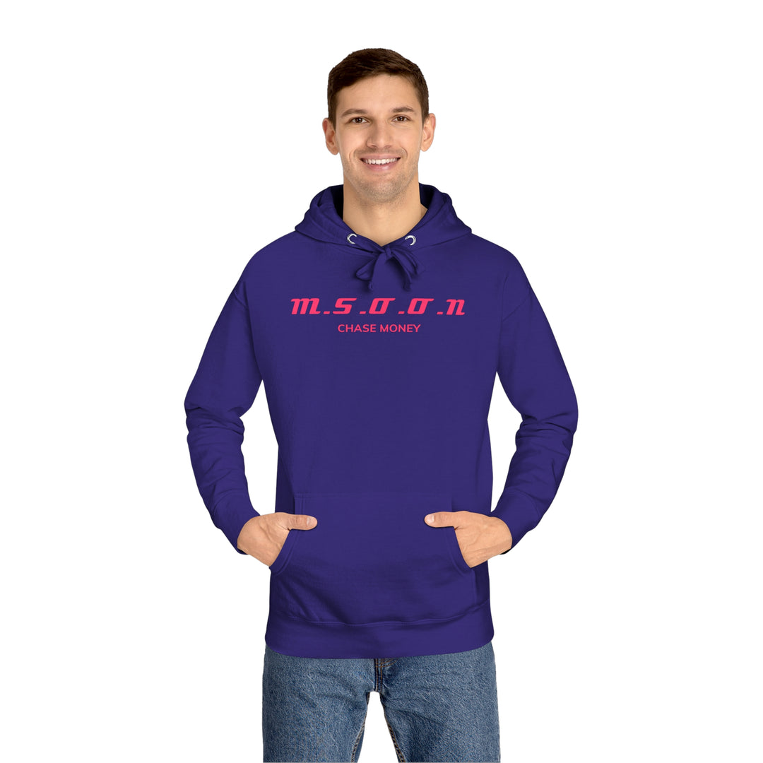 MSOON Unisex Fleece Hoodie (Pink Lettering)