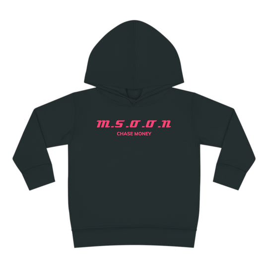 MSOON Toddler Pullover Fleece Hoodie (pink Lettering)