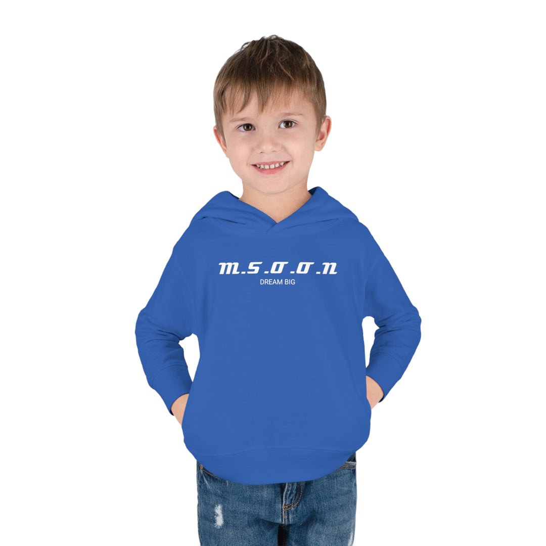 MSOON Toddler Pullover Fleece Hoodie (White Lettering)