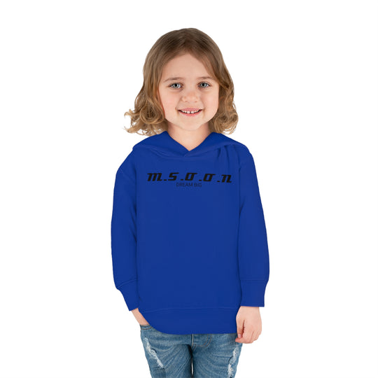 MSOON Toddler Pullover Fleece Hoodie (Black Lettering)