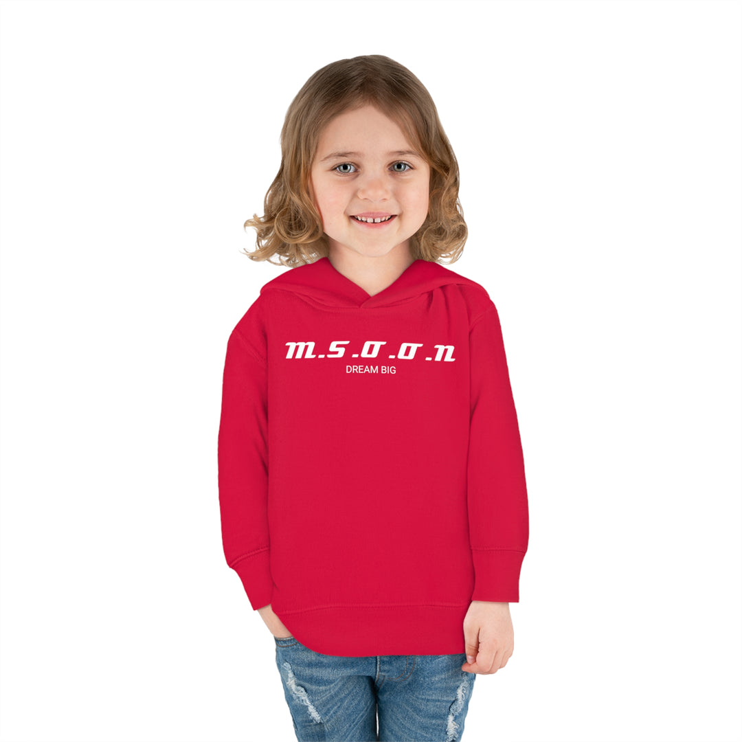 MSOON Toddler Pullover Fleece Hoodie (White Lettering)