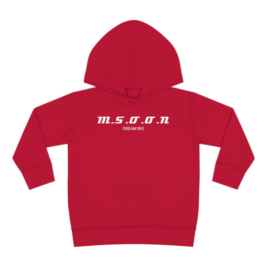 MSOON Toddler Pullover Fleece Hoodie (White Lettering)