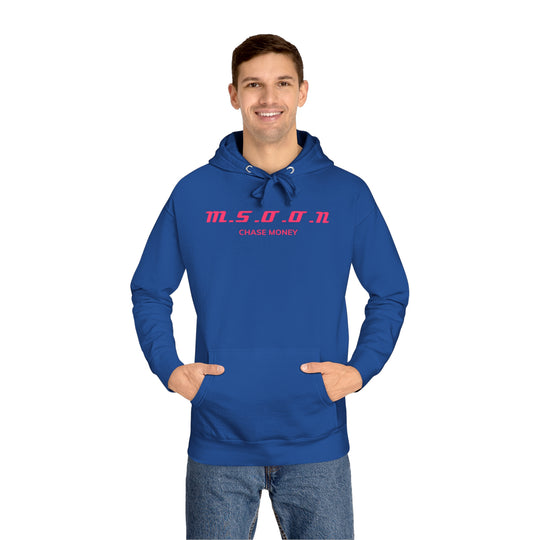 MSOON Unisex Fleece Hoodie (Pink Lettering)