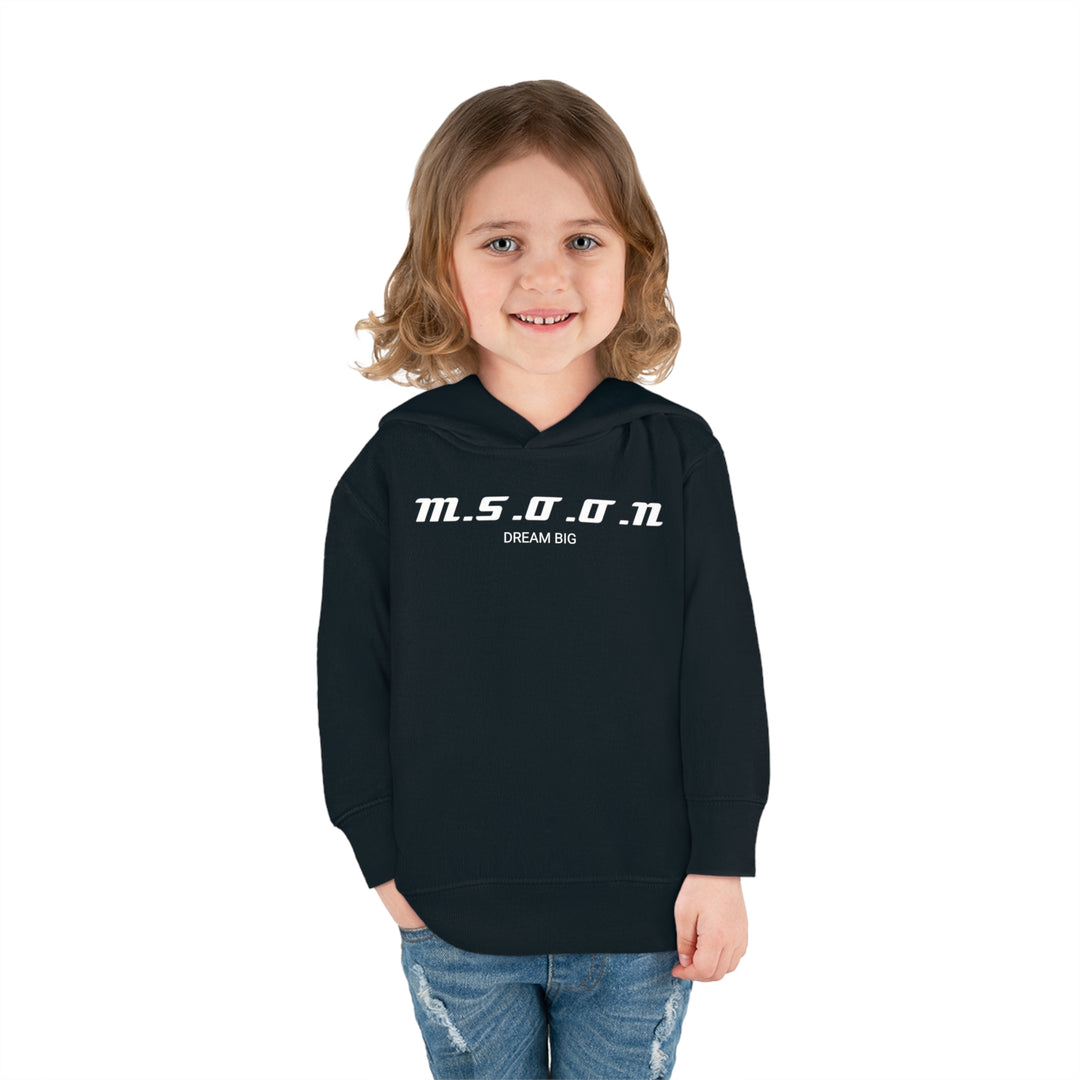 MSOON Toddler Pullover Fleece Hoodie (White Lettering)