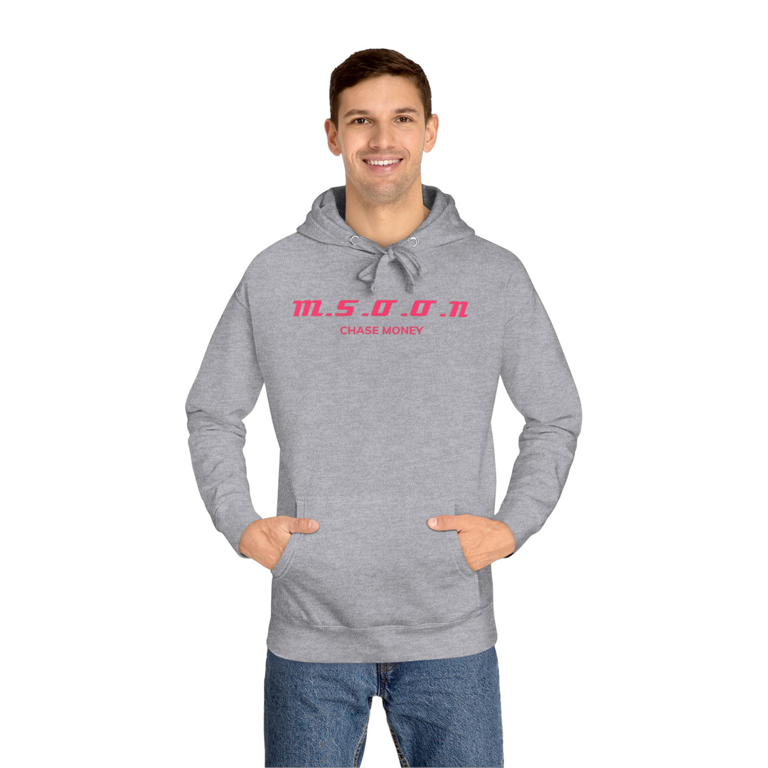 MSOON Unisex Fleece Hoodie (Pink Lettering)