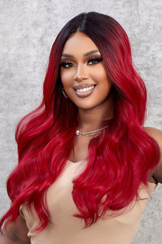 13*2" Lace Front Wigs Synthetic Wave 24" 150% Density