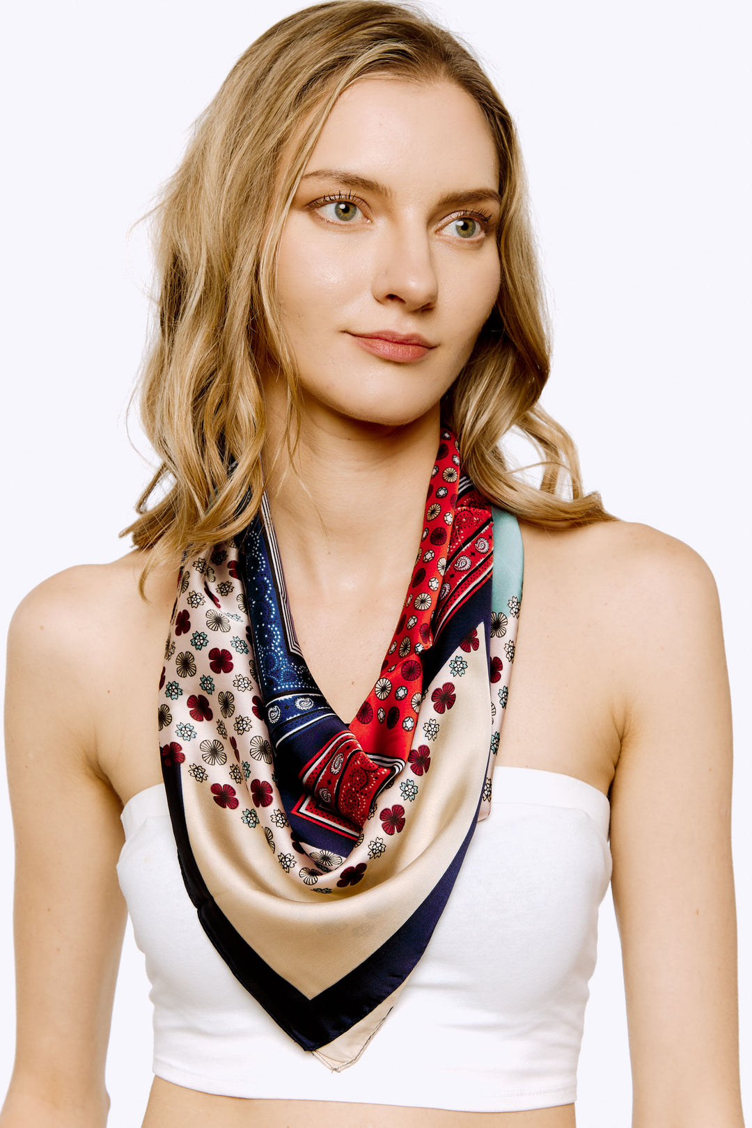 Fashion Multi Print Neck Scarf