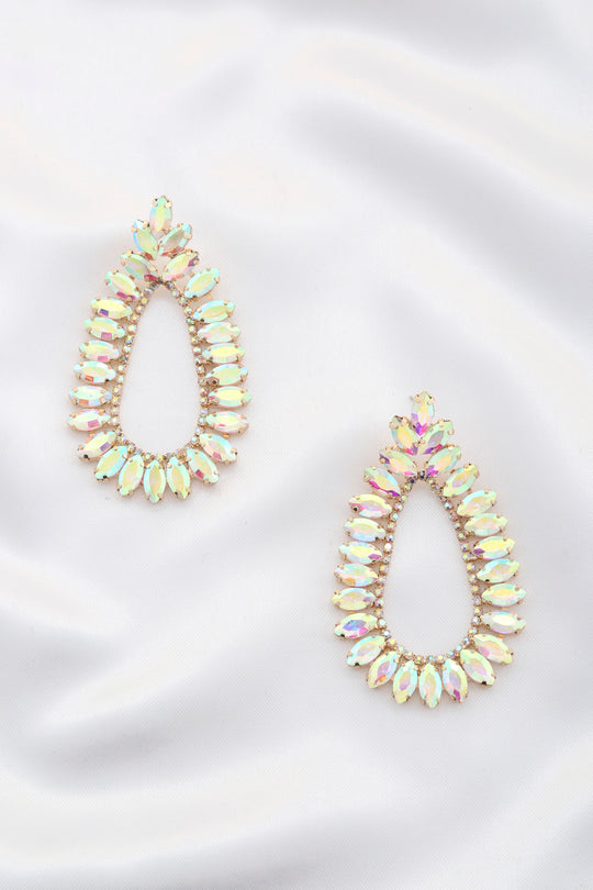 Marquise Teardrop Rhinestone Dangle Earring