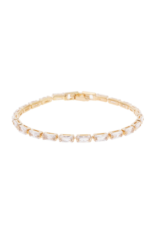 Crystal 3x6mm Baguette Bracelet