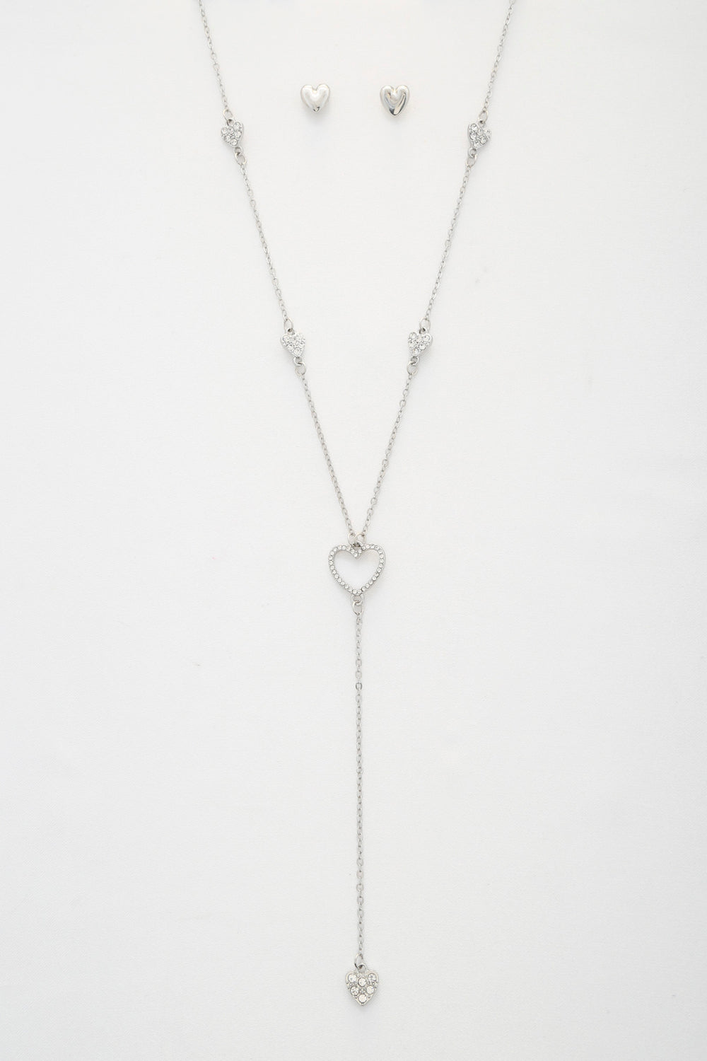 Heart Y Shape Metal Necklace