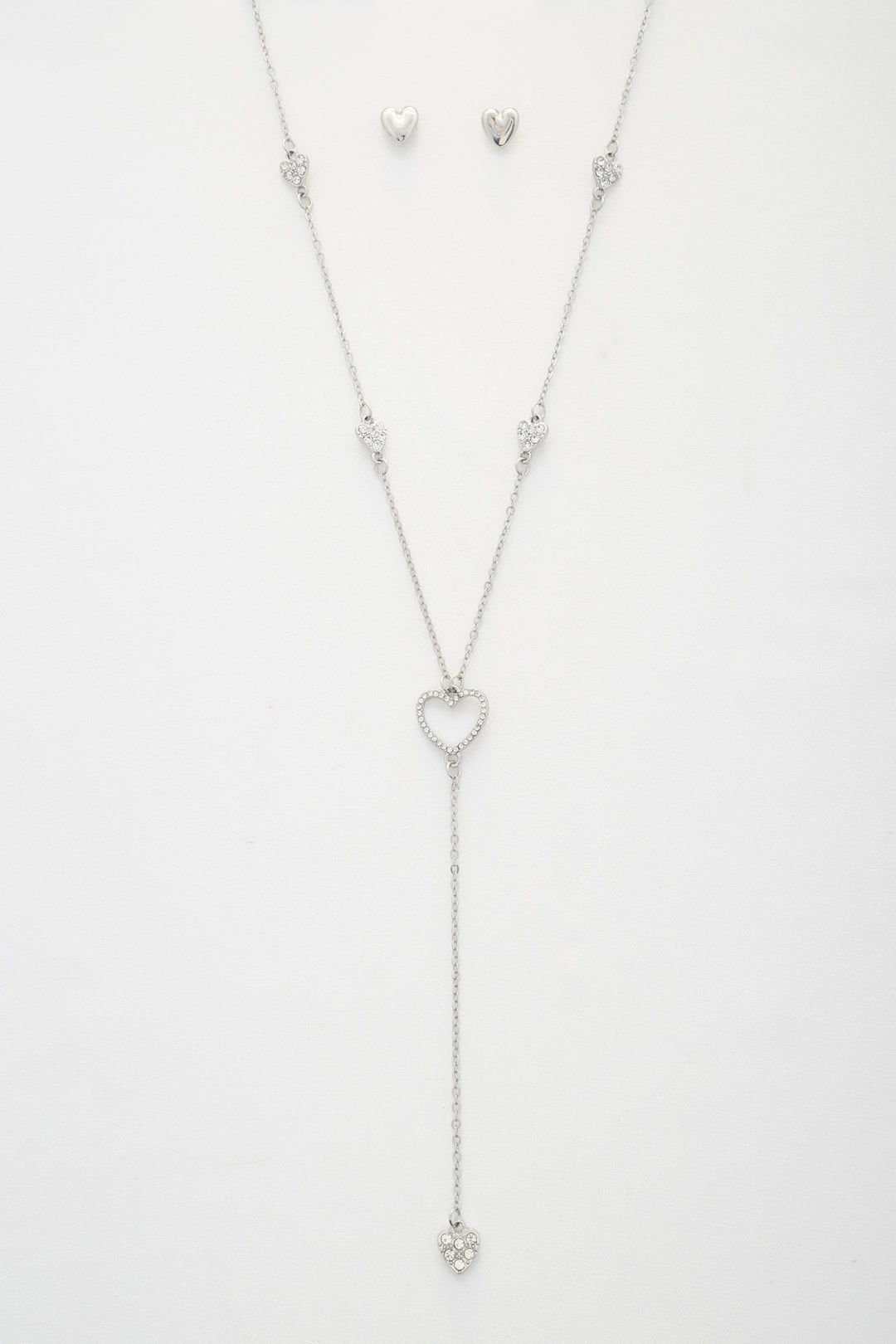 Heart Y Shape Metal Necklace