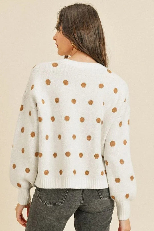 Polka Dots Long Sleeve Top